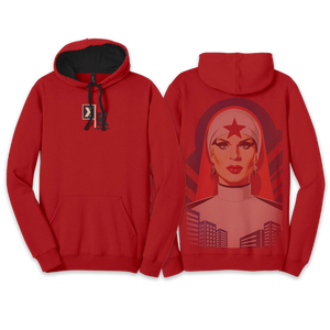 Our Mother in Red Hoodie