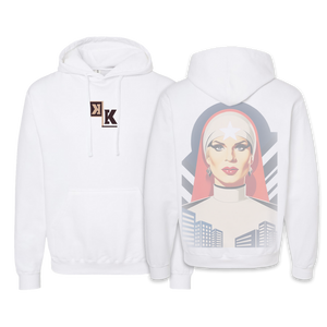 Our Mother In White Hoodie